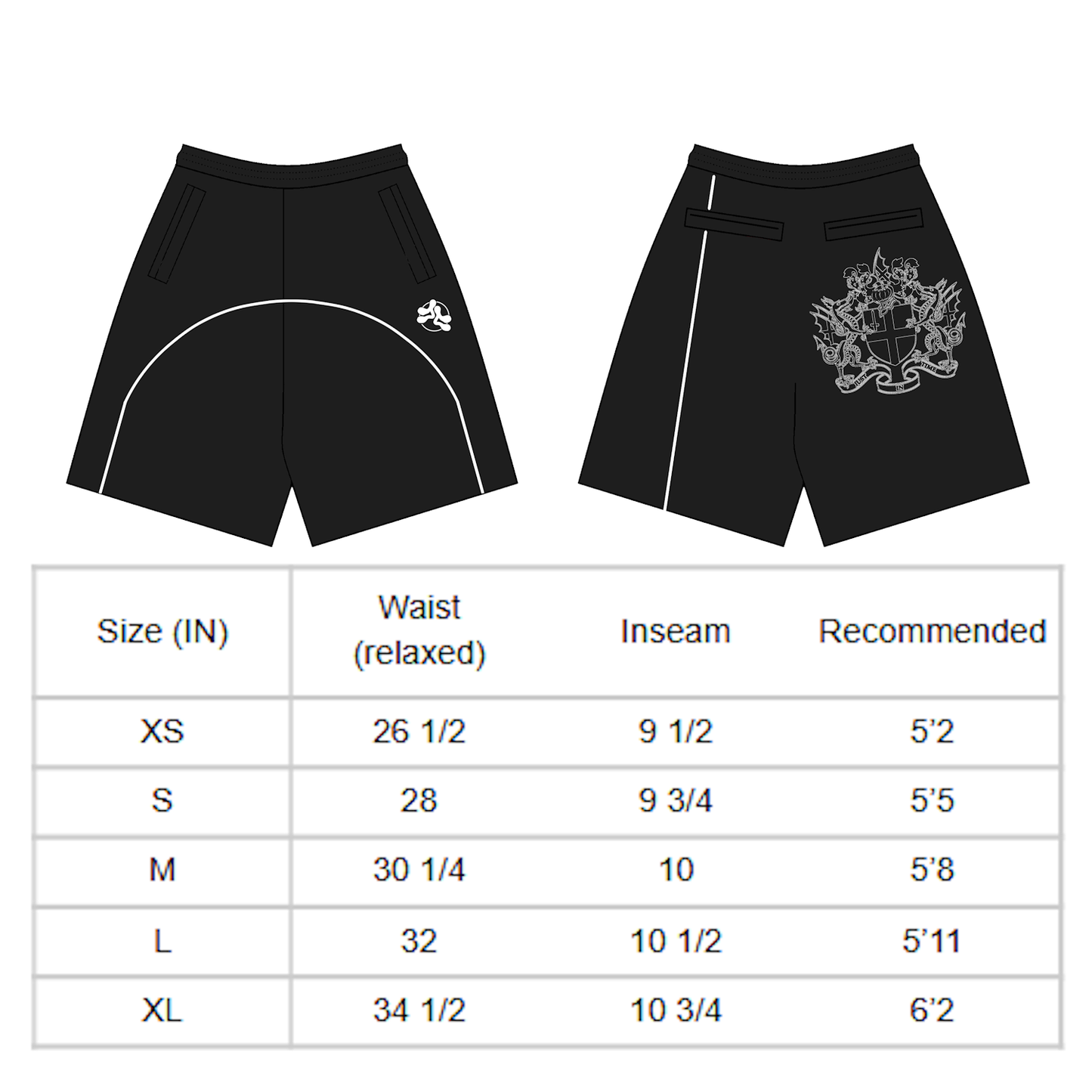 Black City of London Shorts